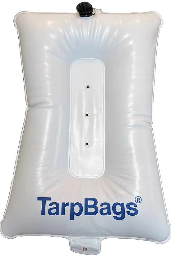 TarpBags non-penetrating roof tarp anchor system