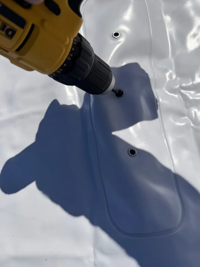 Step 2: Secure TarpBags to the Furring Strips